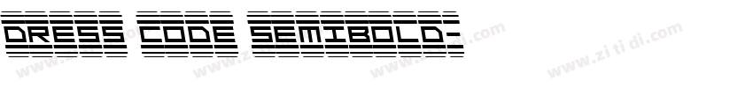 Dress Code SemiBold字体转换